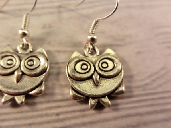 Eulen Ohrringe Vintage Optik Eule Owl